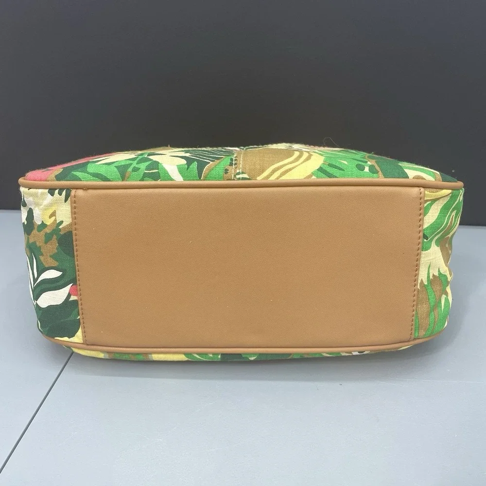 Rosetti Full Swing Shoulder Bag Purse Handbag Tropical Floral Faux Leather